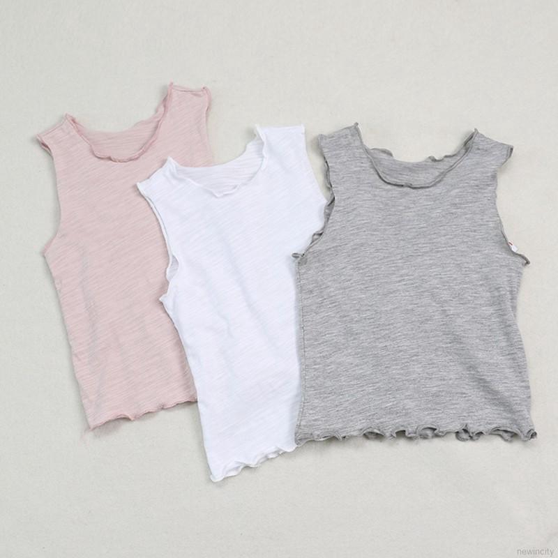 Áo thun không tay bằng cotton dùng cho trẻ nhỏ