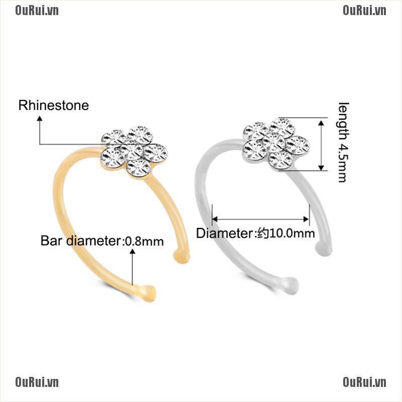Khuyên Mũi Hình Bông Hoa Dễ Thương