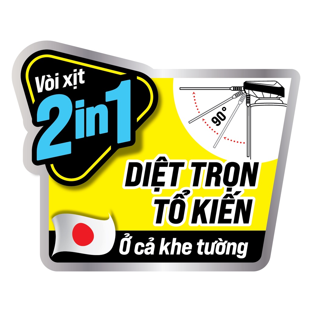 Xịt kiến Ars Jetant hương hoa anh đào cao cấp vòi xịt 2 trong 1 dung tích 500ml