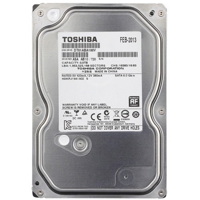 Ổ Cứng Trong PC Toshiba 4TB chính hãng