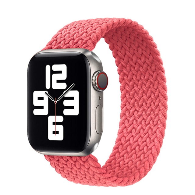 Dây Nylon Bện Cho Đồng Hồ Apple Watch 6 5 3 Band 44mm 40mm 38mm 42mm Series 6 5 4 2 1