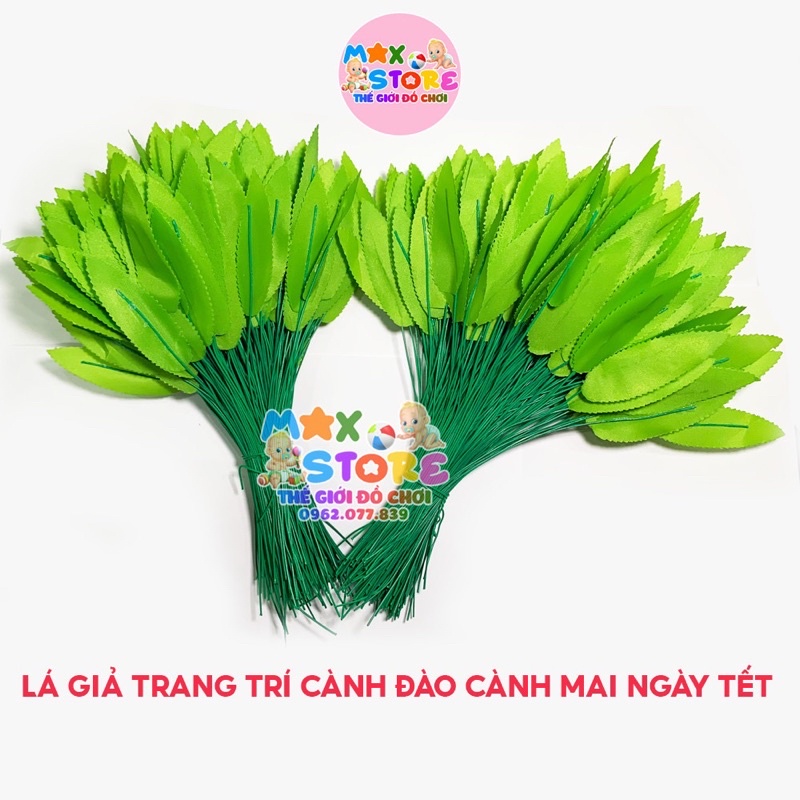 Set 100gr Lá giả trang trí cành đào cành mai ngày Tết