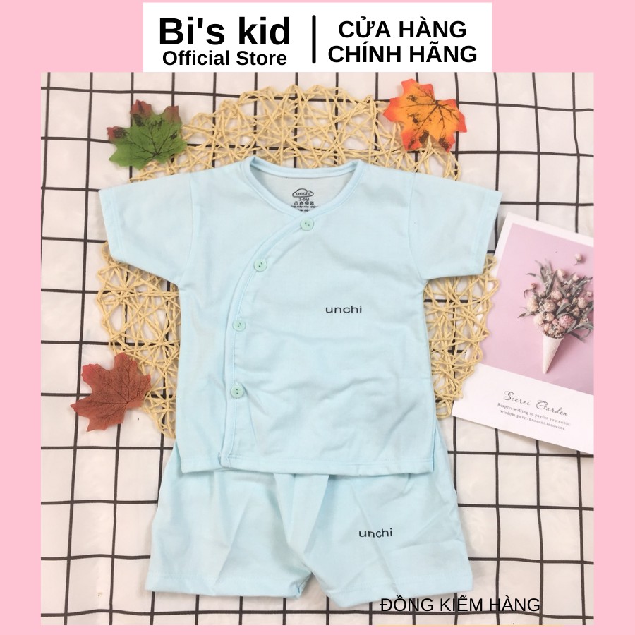 Quần áo trẻ em📌FREESHIP📌Quần áo sơ sinh Unchi chất cotton mềm,không xù, thấm hút mồ hôi | Size từ 3-9kg| |  Cộc trơn |