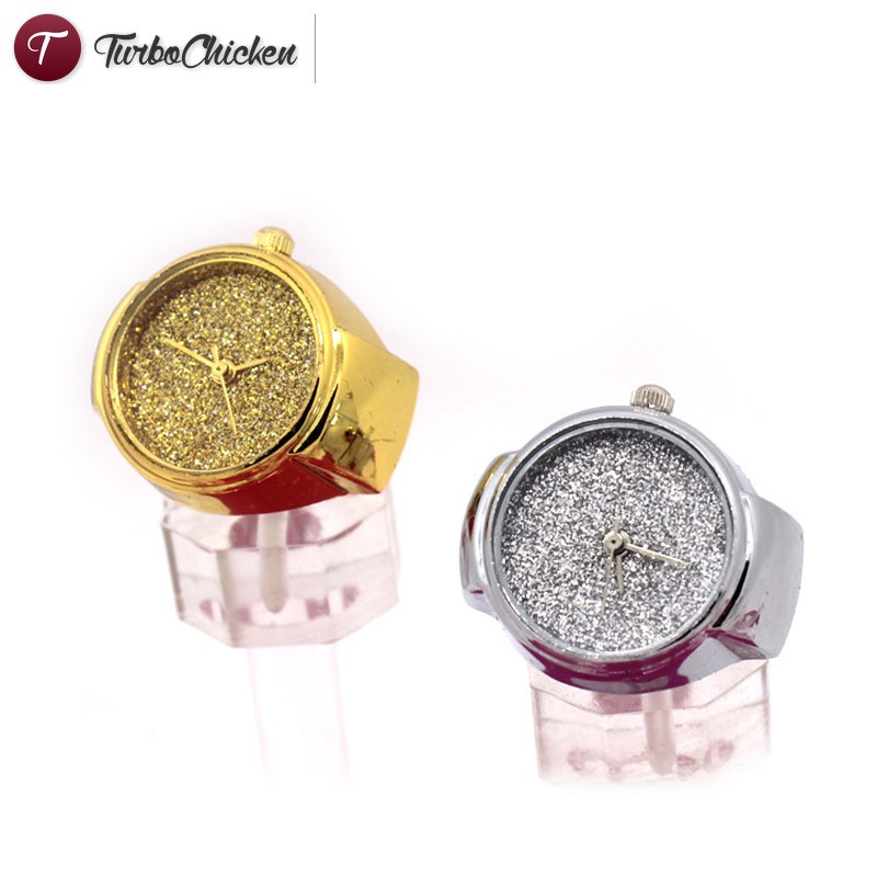 Nhẫn mặt hình đồng hồ đính đá phong cách sang trọng | BigBuy360 - bigbuy360.vn
