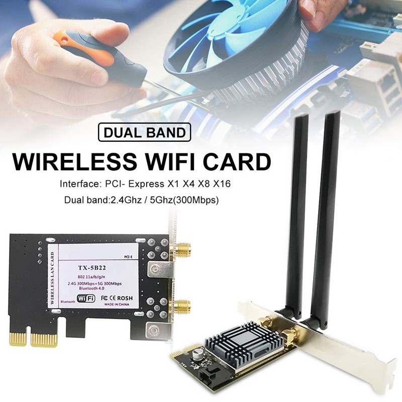 N1202 AR5B22 2.4G/5G Dual Band PCIE Network Card with Bluetooth 4.0 | BigBuy360 - bigbuy360.vn