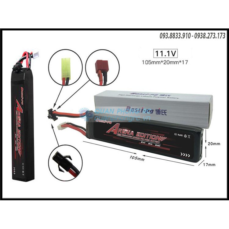 Pin TACTICAL 11.1V 1200MAH 25C BOSLIPO