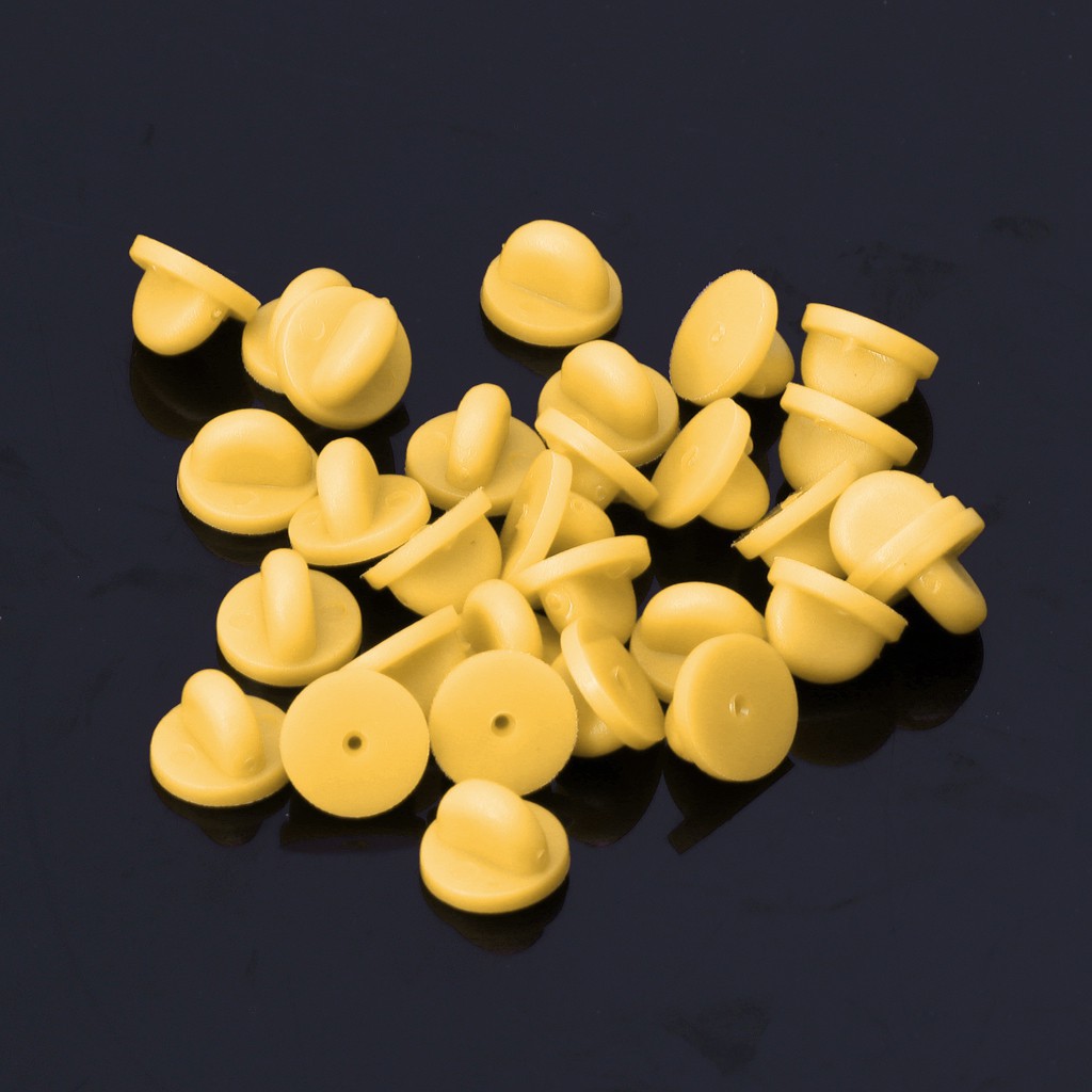 30 Pcs Comfort Fit Butterfly Rubber Pin Replacement  Brooch Finding