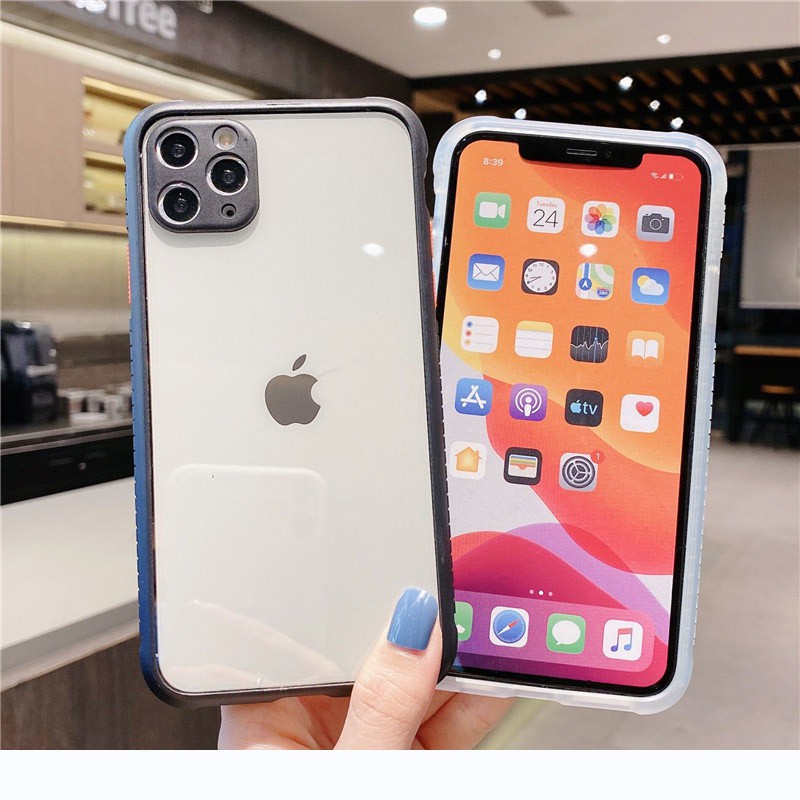 Ốp Lưng Trong Suốt Bảo Vệ Camera Cho Iphone 12 11 Pro Max Xs Max X XR 6 6s 7 8 Plus KF003