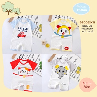 Quần áo sơ sinh mùa hè 🌸FREE SHIP🌸 Bộ body liền thân cho bé trai bé gái 0-2 tuổi hàng nhập Quảng Châu 2021