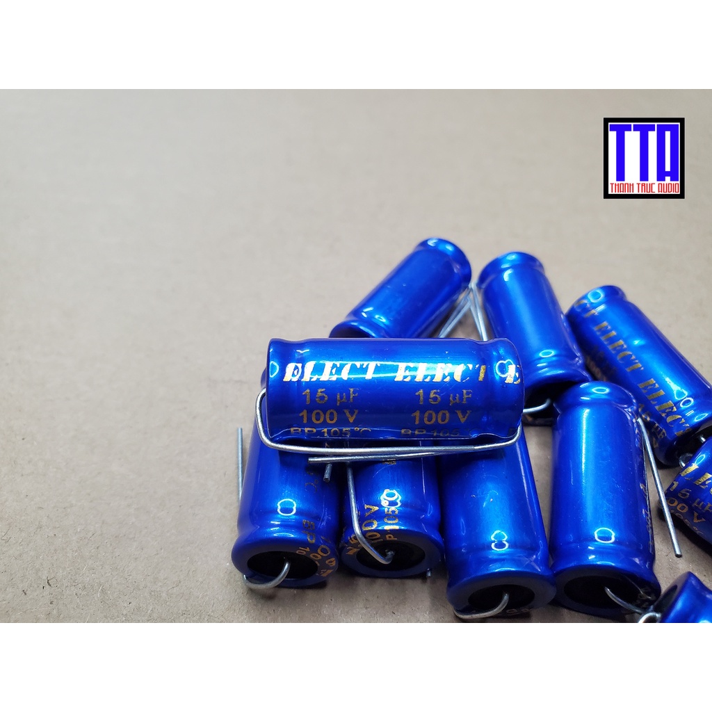 Tụ loa trung 100V/6.8uf, 100V/15uf xác lớn - Tụ hóa không cực 100V/6.8uf, 100V/15uf xác lớn