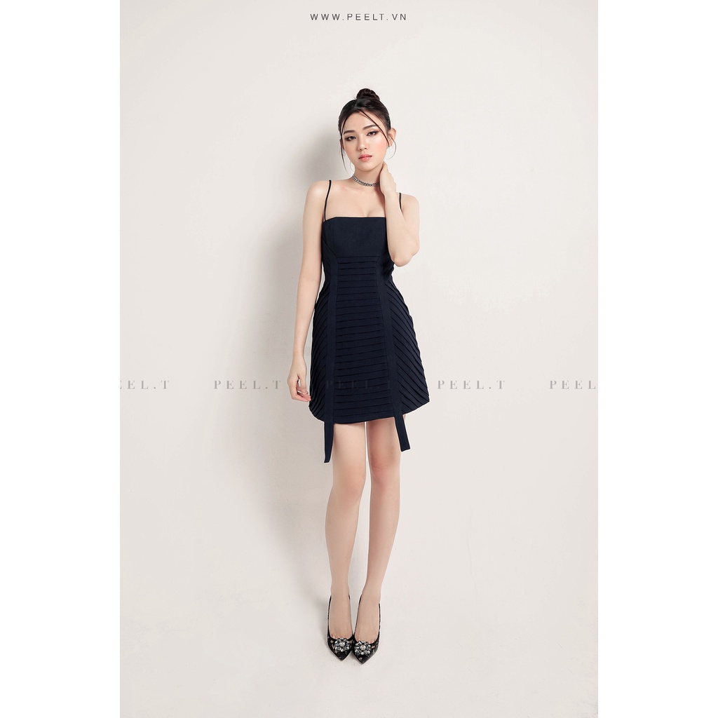 PEEL.T - Esme Dress - Đầm 2 dây body xanh, nude, xanh đen navy