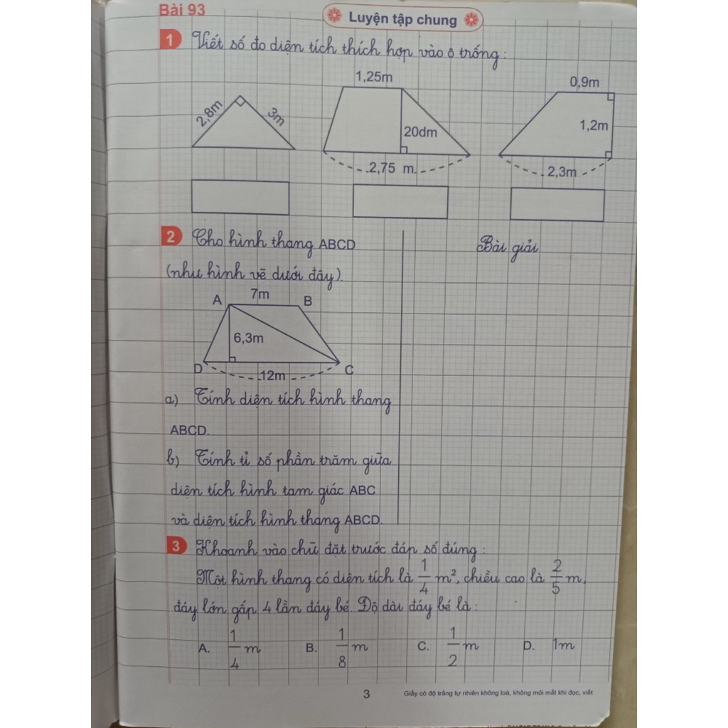 Sách - Vở ô li Bài tập toán lớp 5 - Vũ Dương Thụy