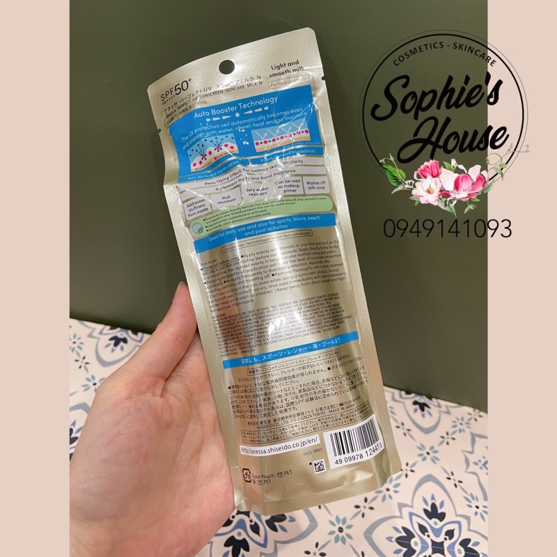 90ml / Sữa chống nắng Anessa Perfect UV Sunscreen Milk