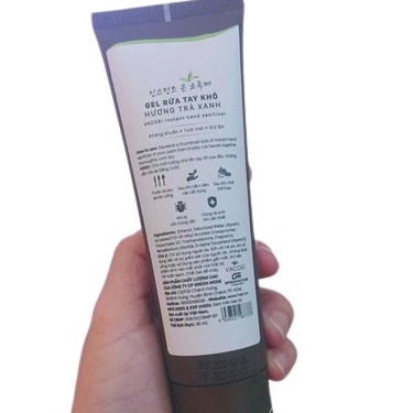 Gel rửa tay khô trà xanh VACOSI INSTANT HAND SANITIZER 90ml - Nước rửa tay khô tiện lợi | BigBuy360 - bigbuy360.vn