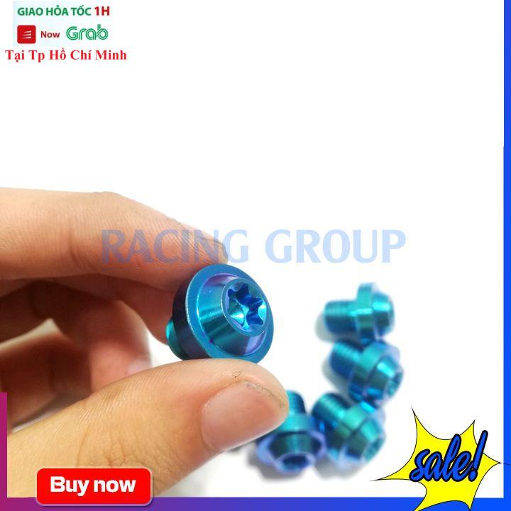 Ốc Chân Kính Siêu Cứng Gr5 Titan - Lục Bảo Đầu Dù