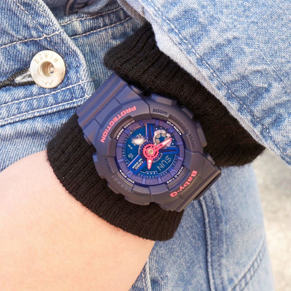 Đồng Hồ Nữ Dây Nhựa Casio Baby-G BA-110PP-2ADR Chính Hãng BA-110PP-2A