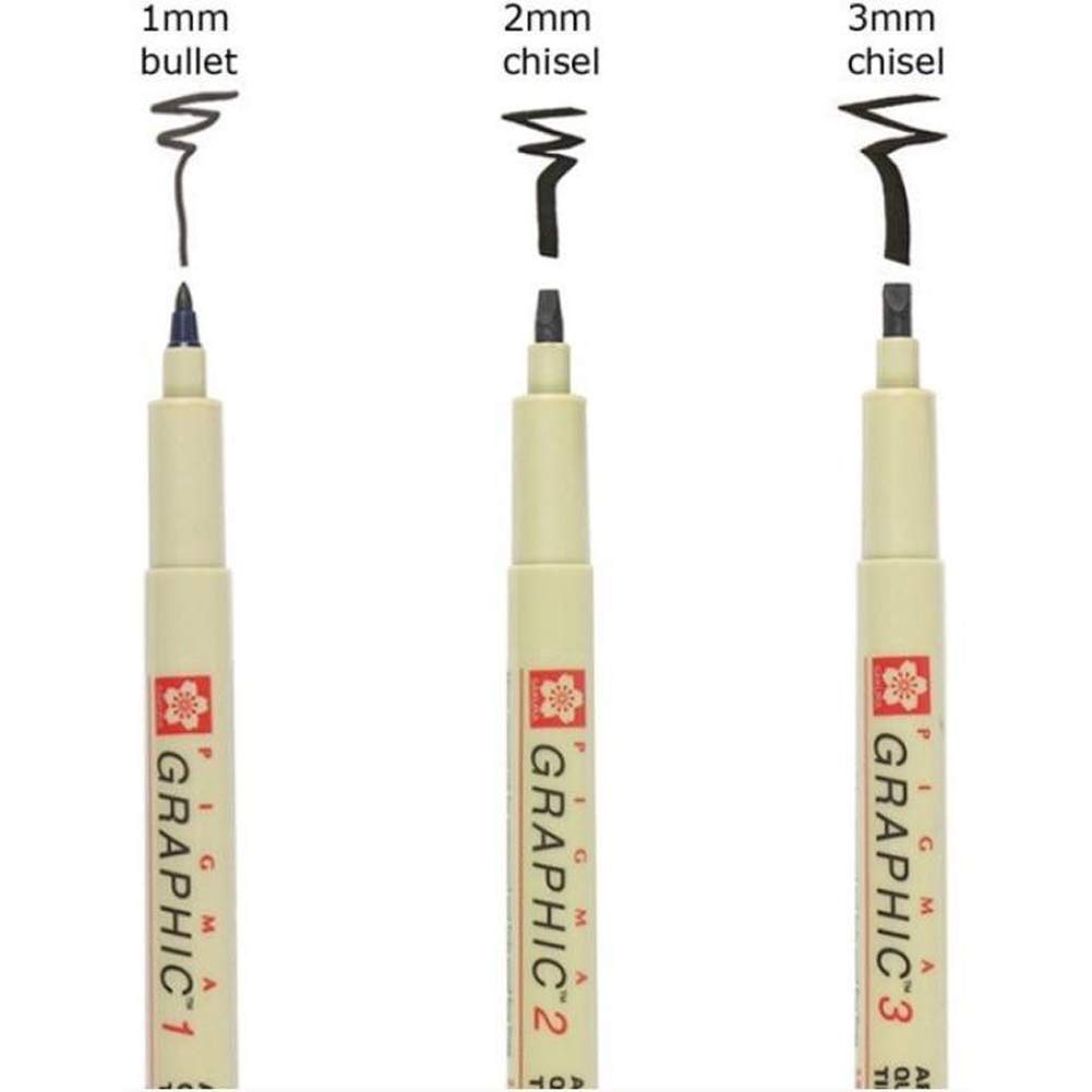 Bút vẽ đồ họa chuyên dụng Sakura Pigma Graphic - Màu đen