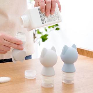 Chai Silicone Đựng Mỹ Phẩm Hình Đầu Mèo Dễ Thương