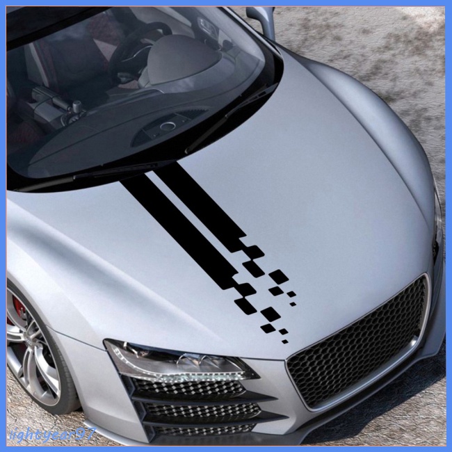 Miếng Dán Trang Trí Nắp Ca Pô Xe Hơi Tự Dính Tháo Rời Tiện Dụng