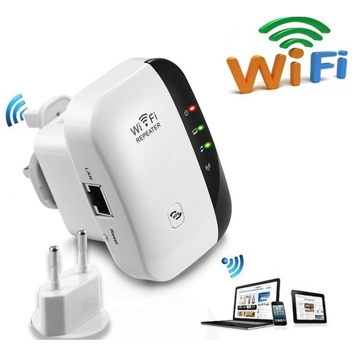 (Chính Hãng) Bộ Kích Sóng Wifi N300m Có Cổng Lan - Khếch Đại Tăng Tốc Wifi