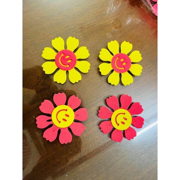 Set 20 hoa nam châm gắn bảng