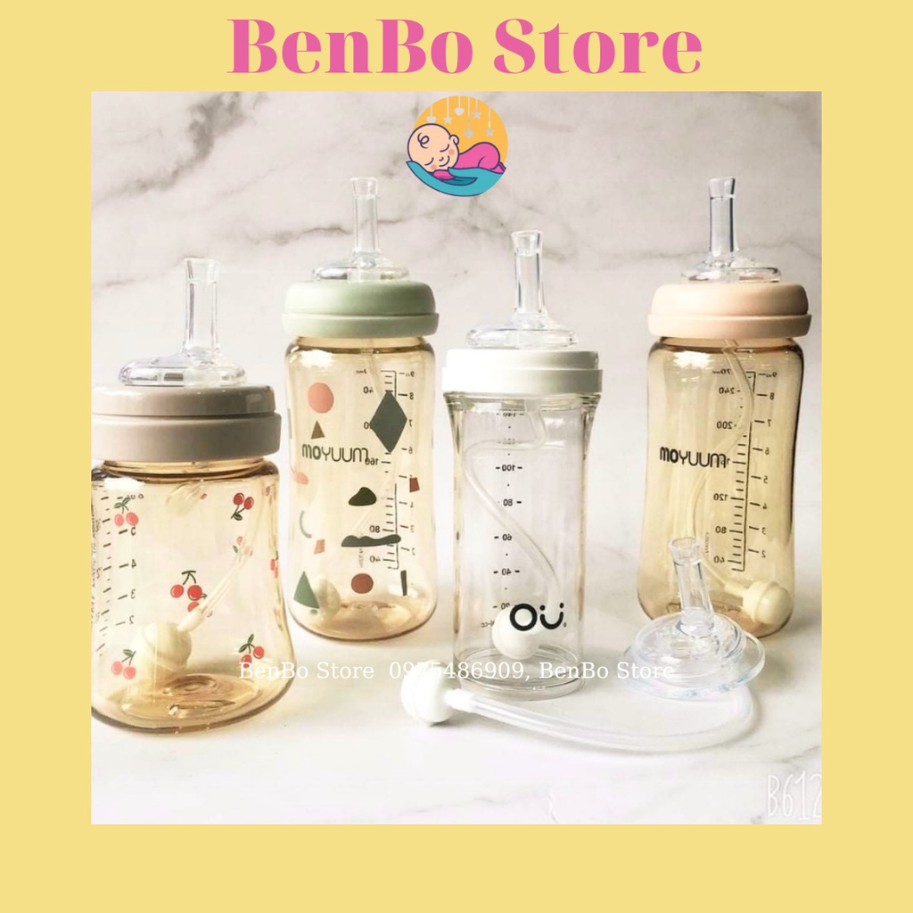 Ống hút cho bình sữa cổ rộng vừa Pegion, lanshion, moyuum, Ou:wish, gros gấu/chery... cao cấp