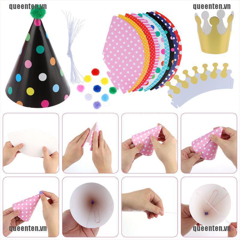31 Chiếc Mũ Chúc Mừng Sinh Nhật Dễ Thương Với Bóng Lông
