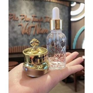 Combo face linh chi + serum dưỡng trắng da