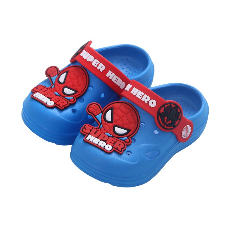 Dép sục Spiderman Captain America chống trượt chống trơn cho bé hình người nhện siêu nhân chân thoải mái cho bé yêu cbạn
