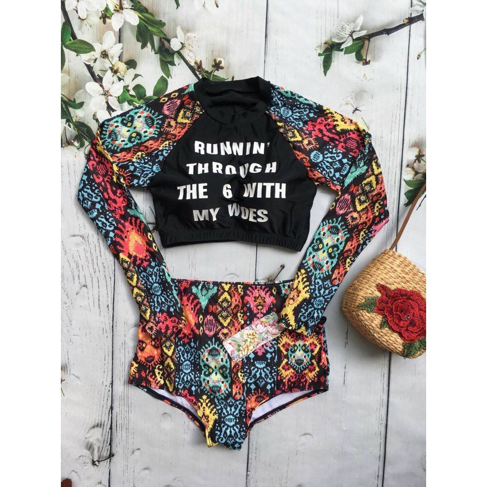 Đồ bơi bikini tay dài cao cấp kiểu hàn quốc | BigBuy360 - bigbuy360.vn