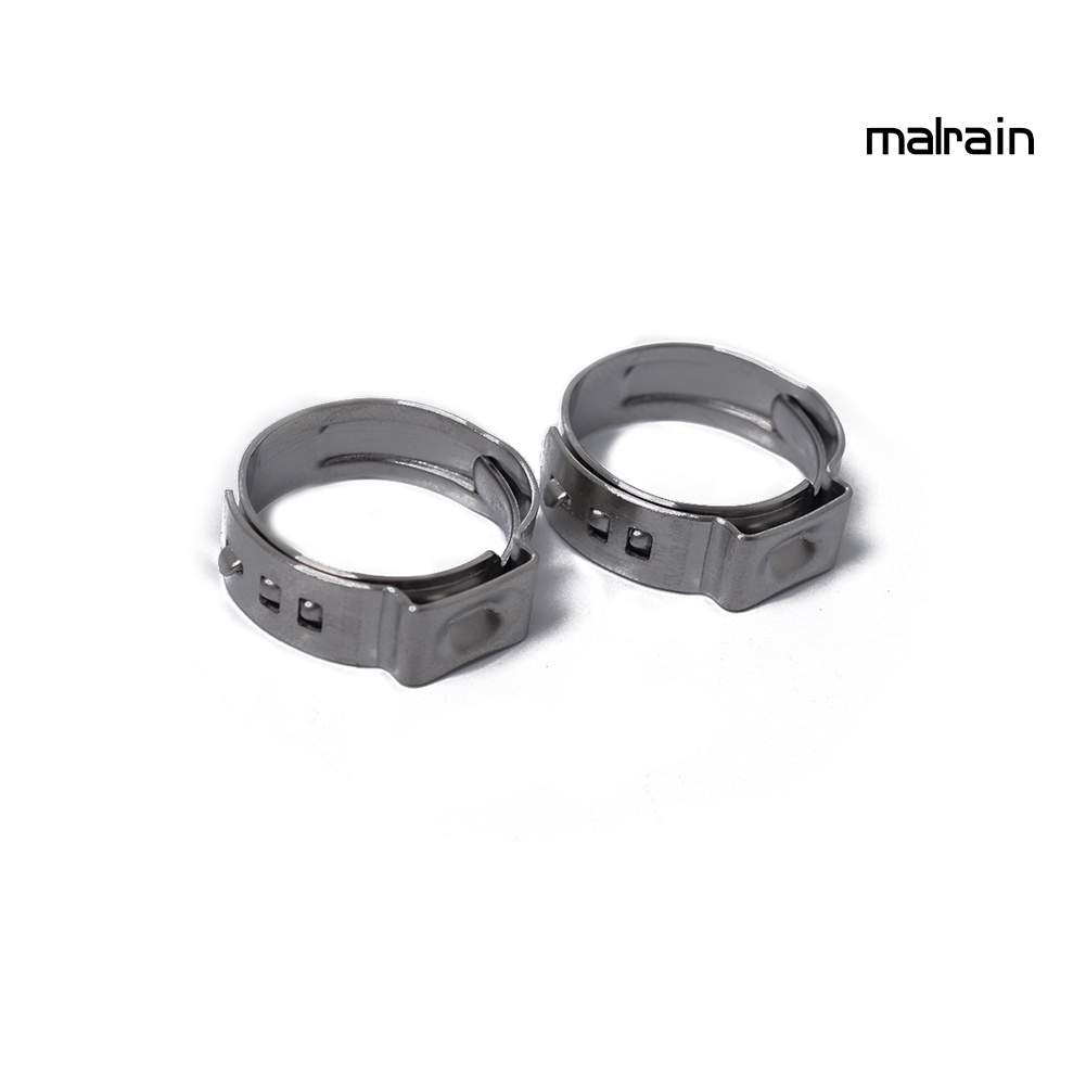 Set 10 Kẹp Ống Nhiên Liệu Hình Chữ O Bằng Thép Không Gỉ