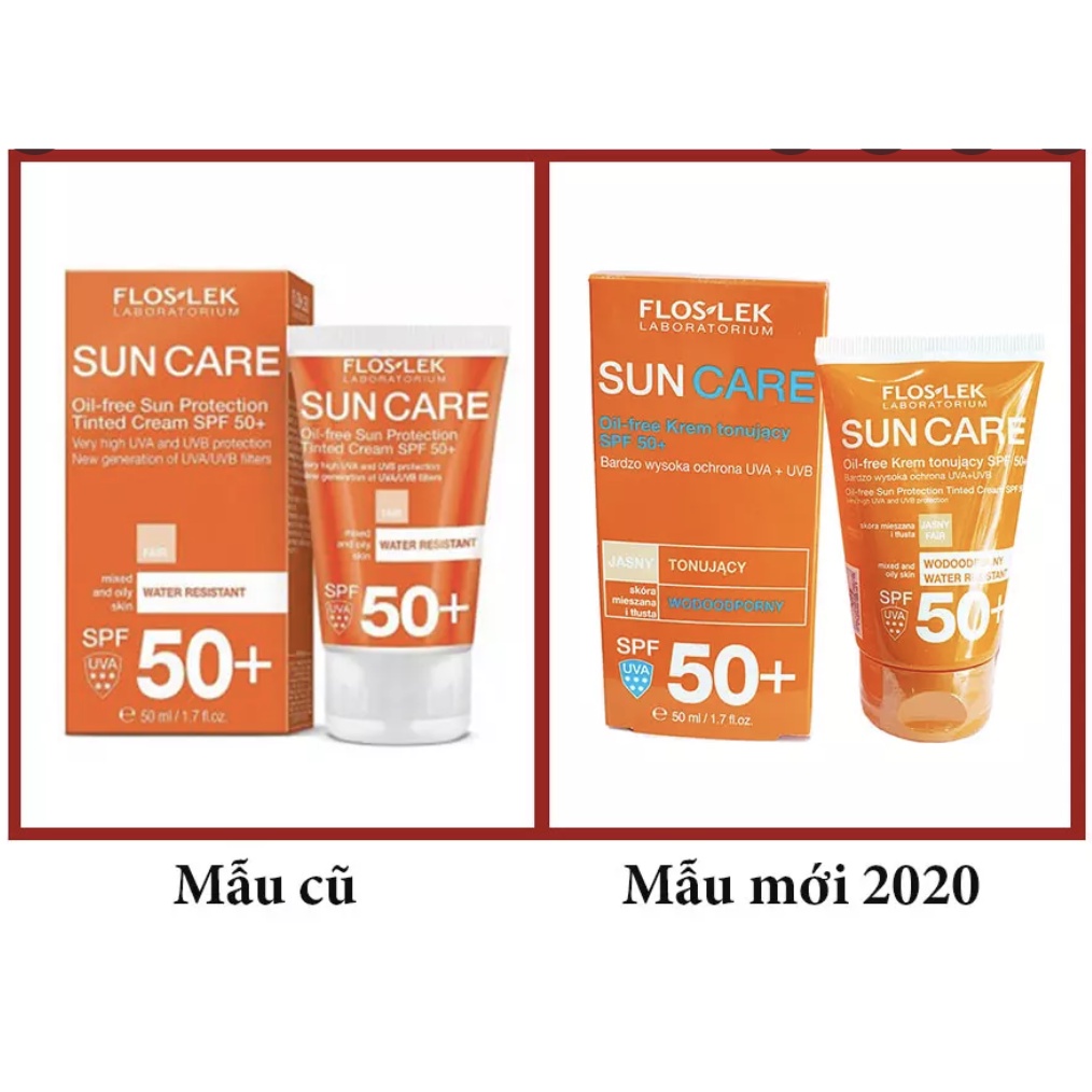 Kem chống nắng Floslek Sun Care Toning Cream SPF 50+