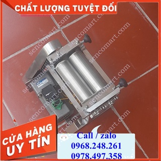 Sale , máy cán mực khô chạy điện lô 17cm , phục vụ du lịch chuyên nghiệp