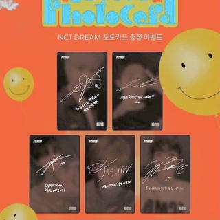 Thẻ bài photo card nhóm nhạc nct dream trong bst áo fcmm