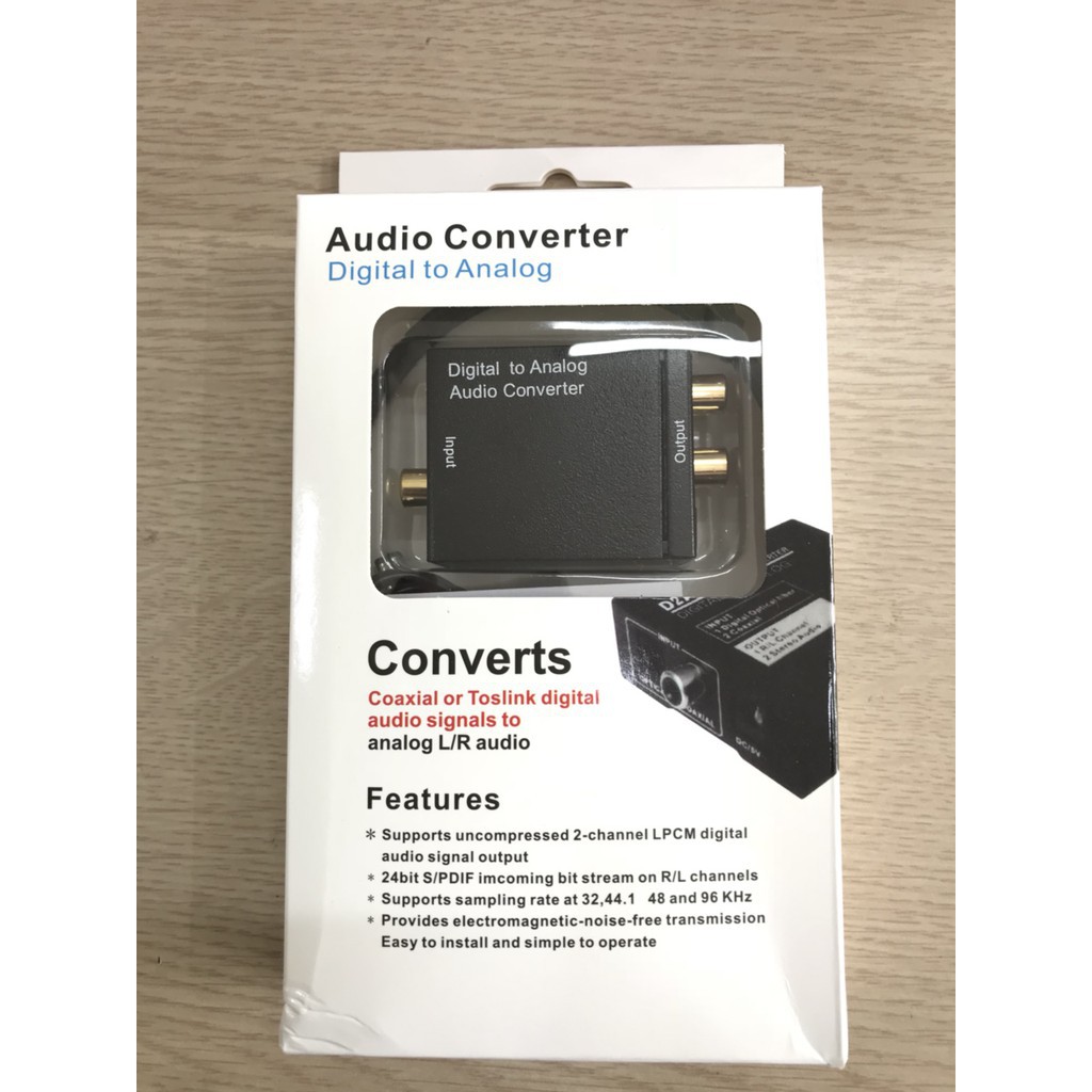 Bộ chuyển đổi Optical Audio to RCA Audio - Digital to Analog Audio R/L