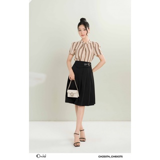 Chân váy xếp ly dáng xòe- Chất liệu Tiwll Silk cao cấp Orchid GH8X575