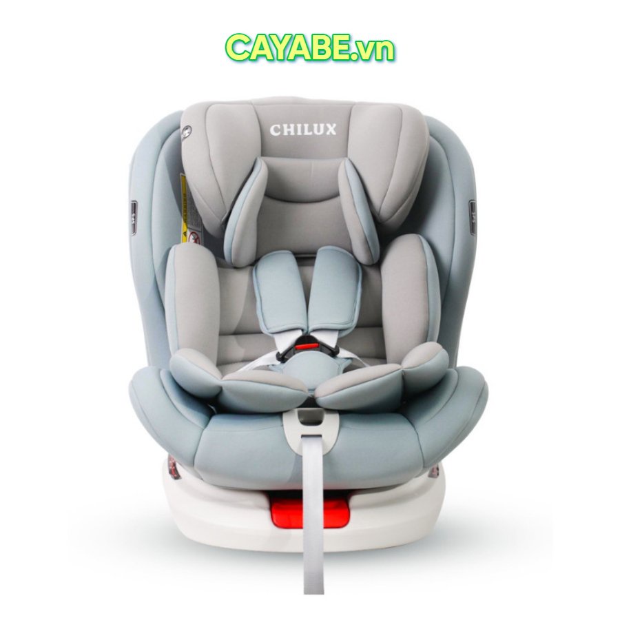Ghế ngồi ô tô cho bé CHILUX ROY 360 chính hãng, an toàn màu xanh dương - xanh kem - hồng (0-12 tuổi) - CAYABE