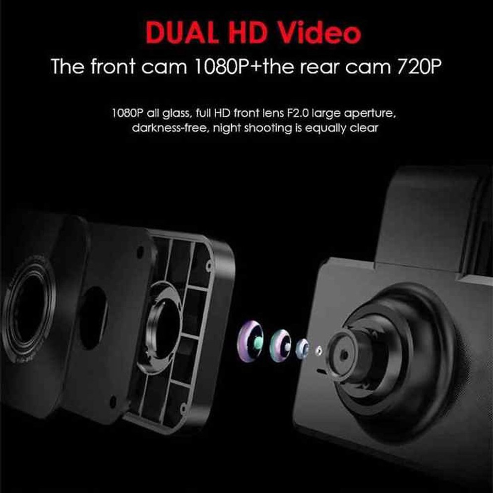 Camera Hành Trình K10 Dvr Wifi Gps 1080p Hd Tầm Nhìn Ban Đêm 24h Cho Xe Hơi