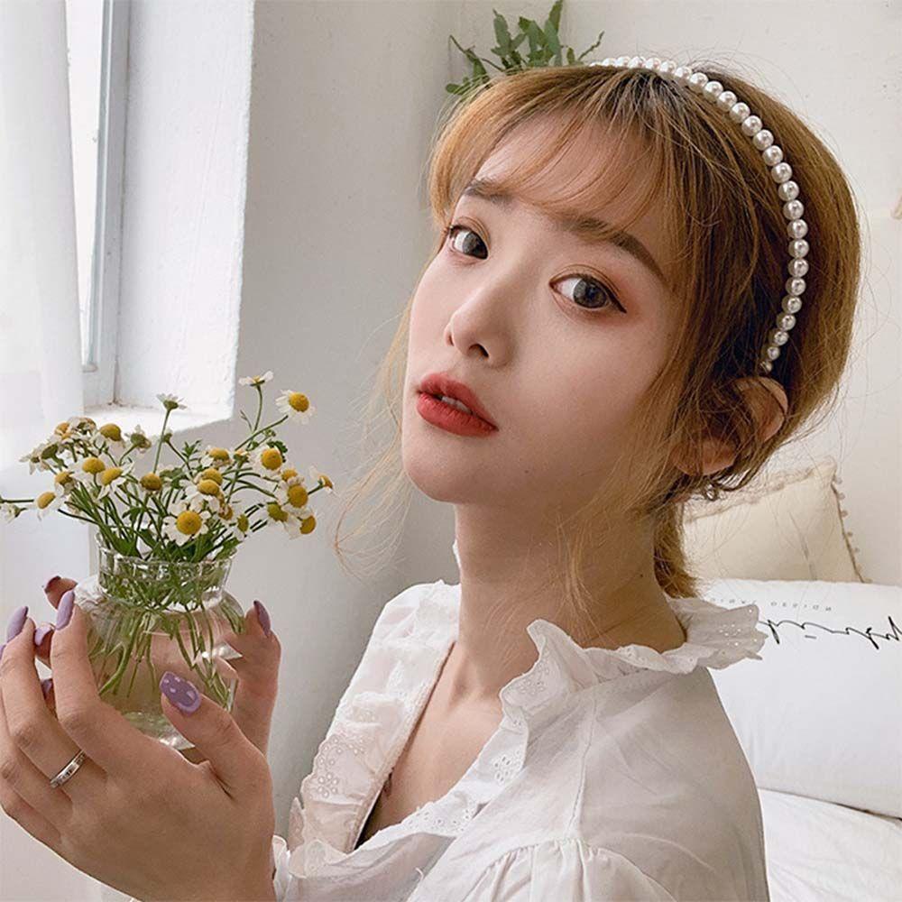 NICKOLAS Băng Đô Kim Loại Đính Hoa Đơn Giản Thanh Lịch