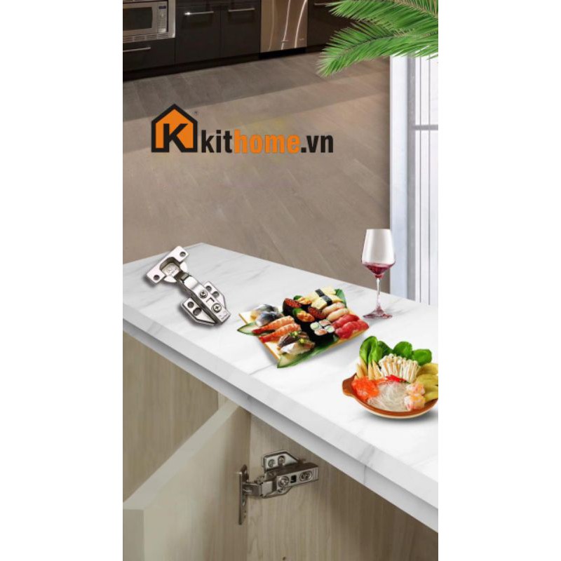 Bản lề thép mạ crom dùng cho cánh tủ áo