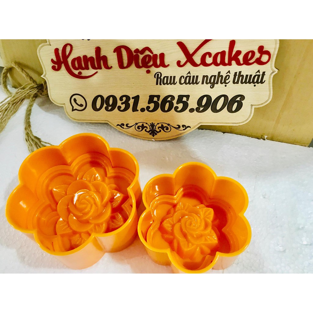 Khuôn Ấn Xôi Hoa Mai Mặt Hoa Hồng 12Cm 15CM