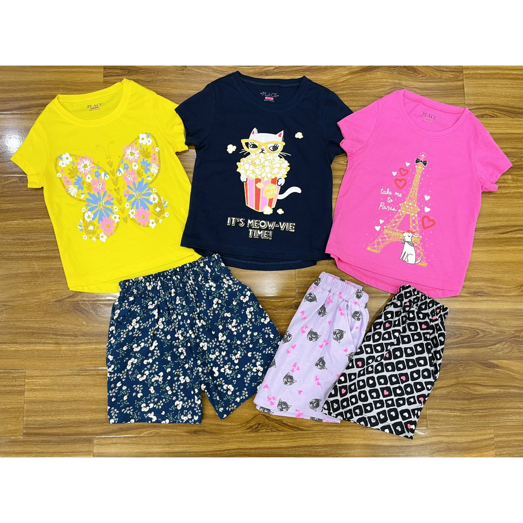 Set bộ áo thun + quần siêu xinh cho bé gái 14 - 45kg