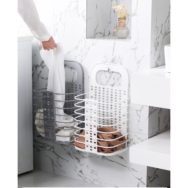 Giỏ đựng gấp gọn đồ thông minh, giỏ đựng đồ thông minh, giỏ treo tường