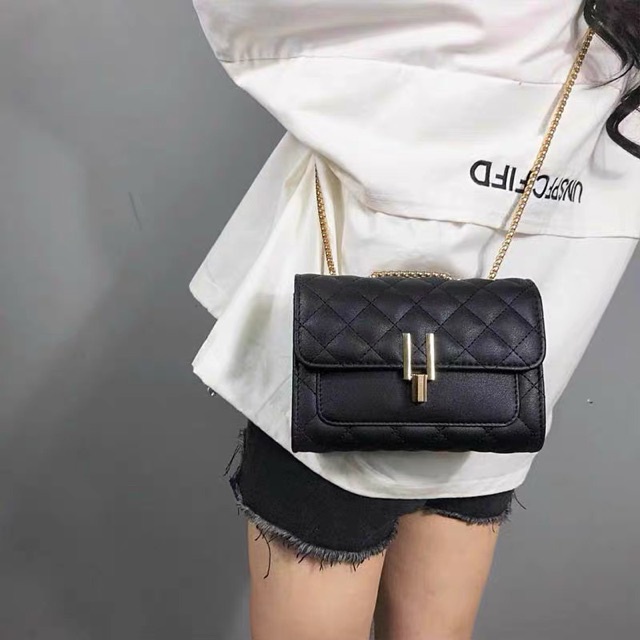 Túi xách nữ đeo chéo da cao cấp khóa y 3 ngăn thời trang LUCIA STORE TXN10