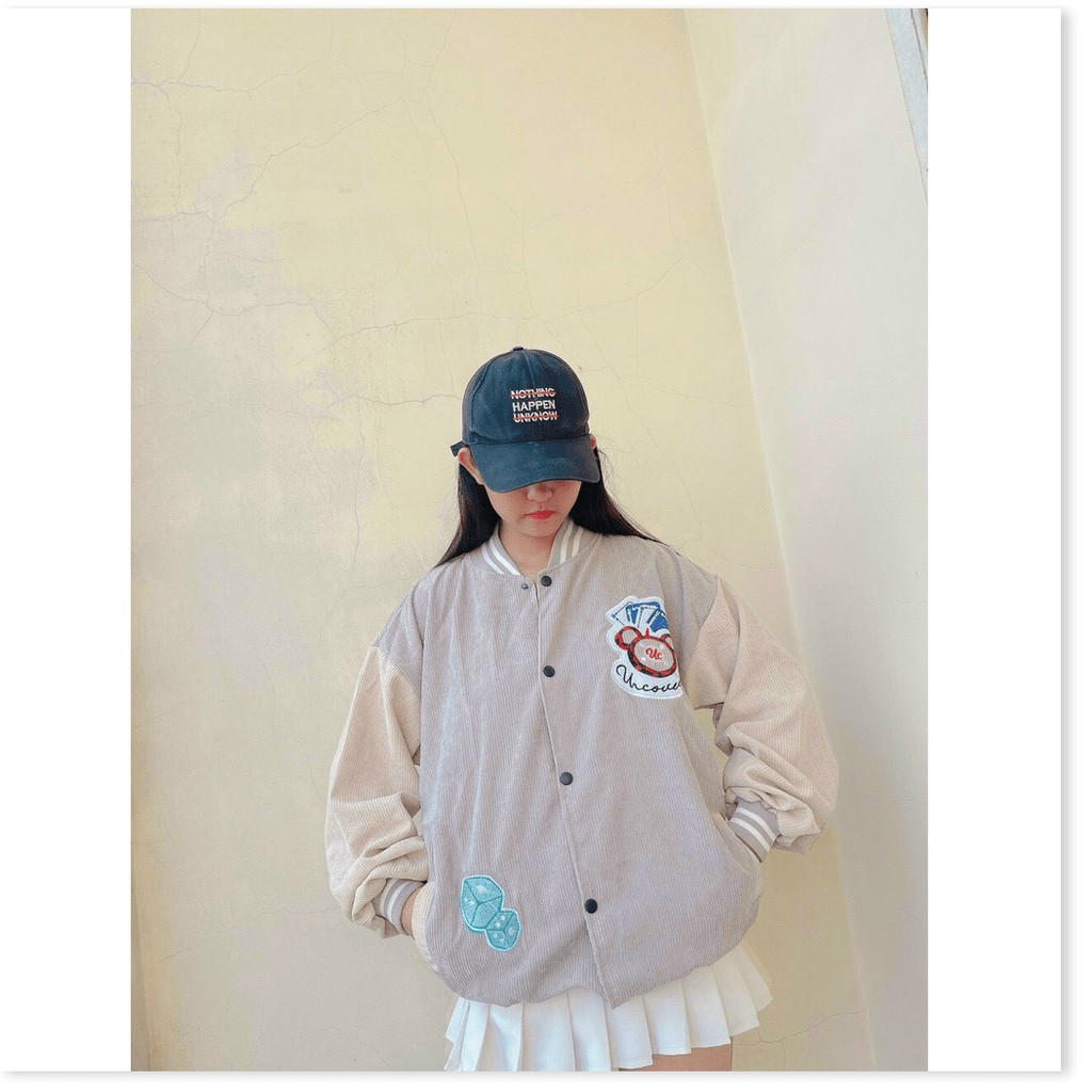 ÁO KHOÁC NHUNG BOMBER NỮ,THIẾT KẾ CHẤT LIỆU VÃI THOÁNG MÁT HỢP THỜI TRANG  THỜI TRANG KME.STORE