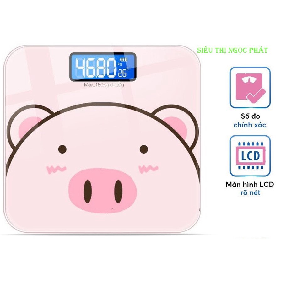 CÂN ĐIỆN TỬ sức khỏe gia đình G01 180kg_Tặng kèm pin [HÀNG LOẠI 1]