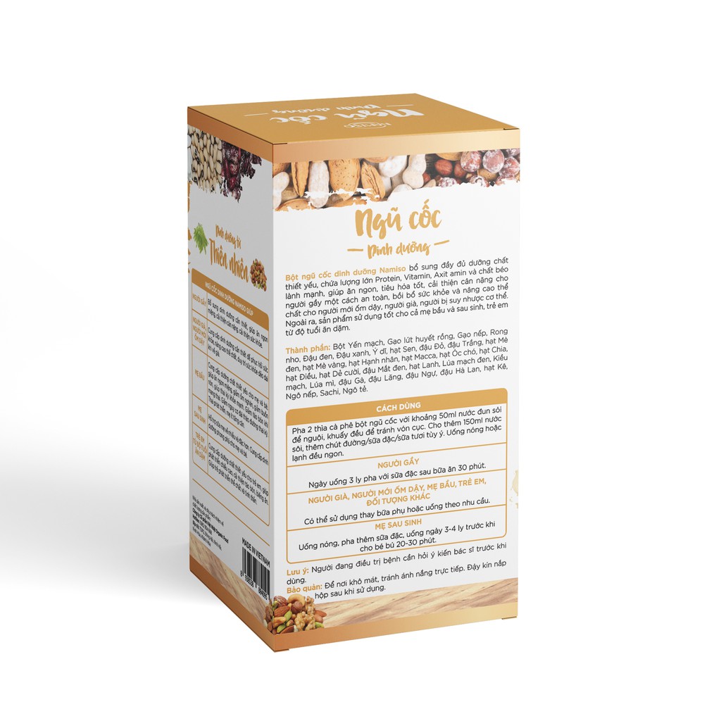 Ngũ cốc dinh dưỡng Namiso - bột ngũ cốc dinh dưỡng bổ sung đầy đủ dưỡng chất thiết yếu - tăng cân | BigBuy360 - bigbuy360.vn