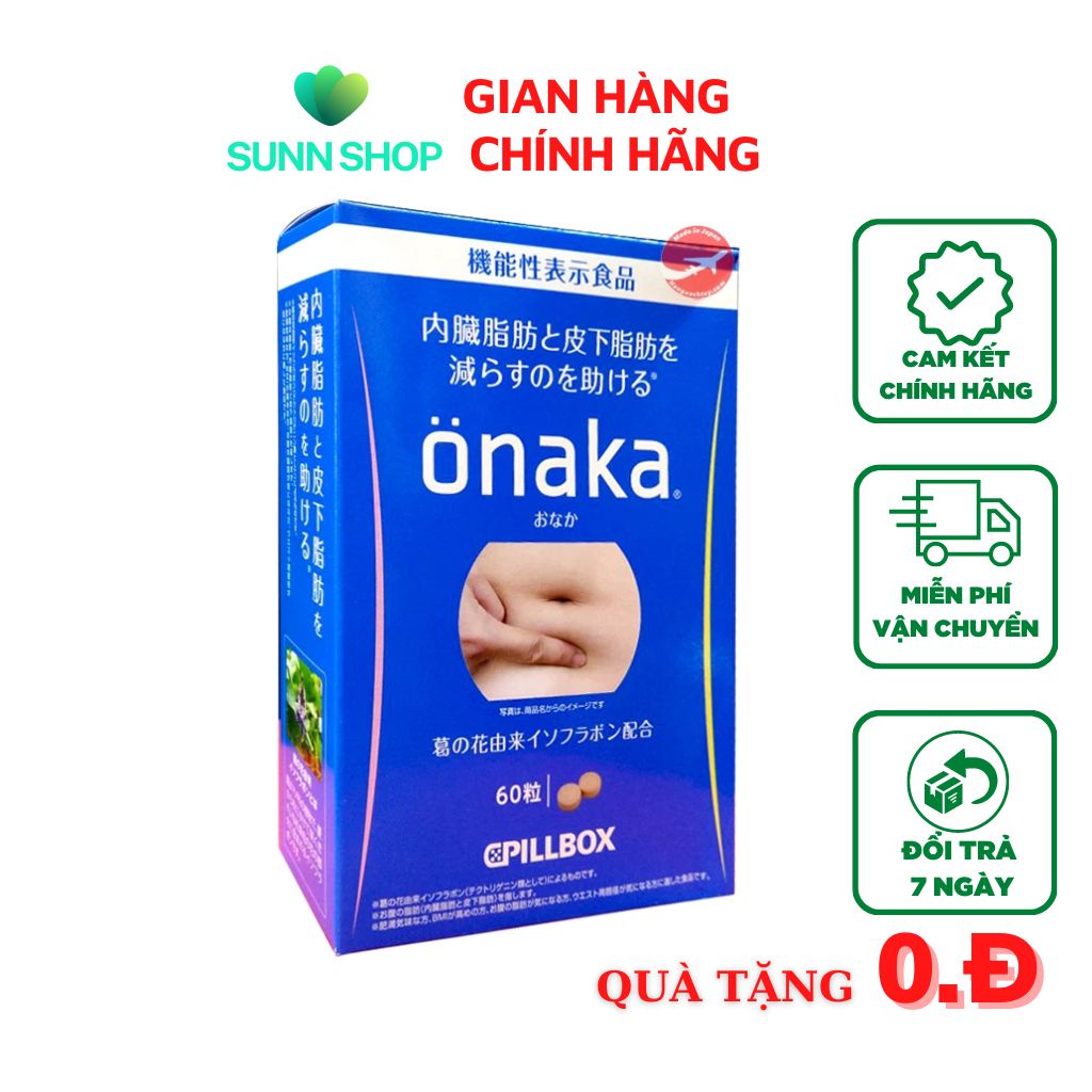 Viên uống giảm mỡ bụng Onaka Pillbox Nhật Bản hàng chính hãng giảm cân nhanh chóng hiệu quả