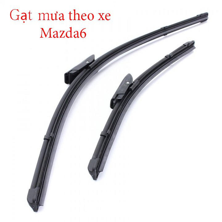 Bộ 2 gạt mưa Silicon chính hãng DOLY theo xe Mazda 6 2015 2016 2017 2018 2019