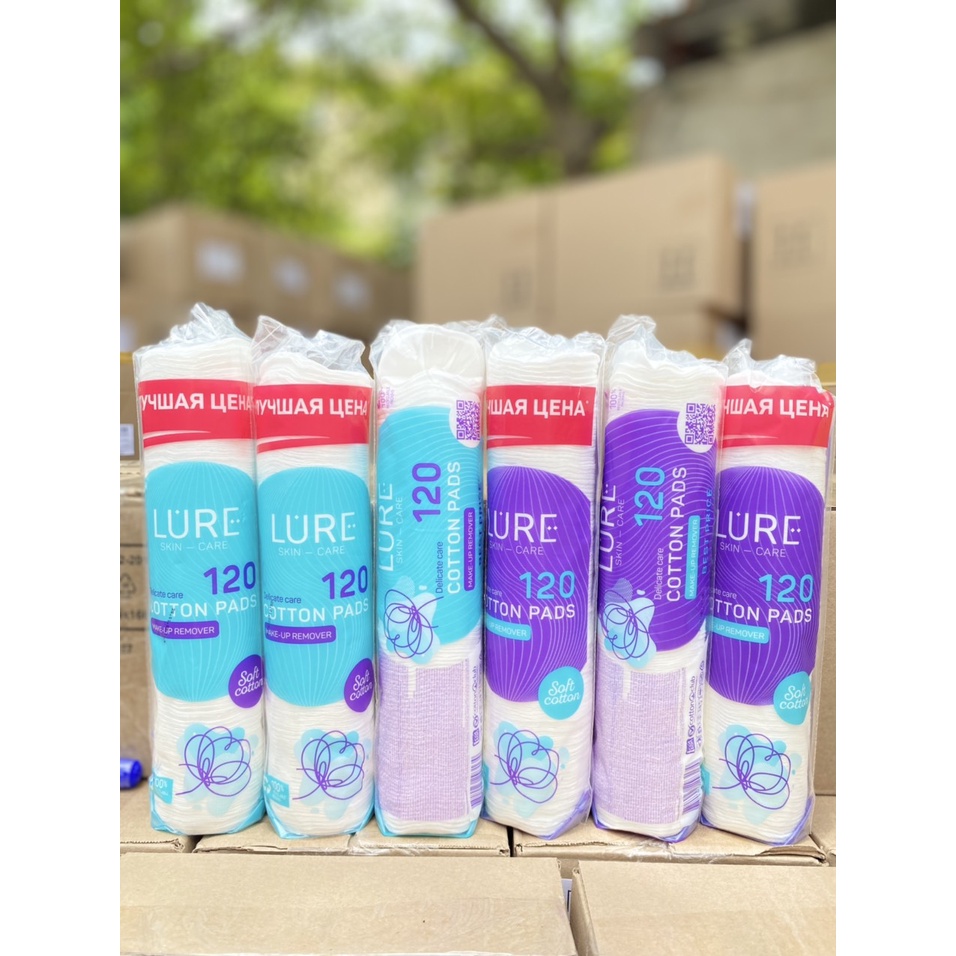 Bông Tẩy Trang Lure Chính Hãng 120/150m